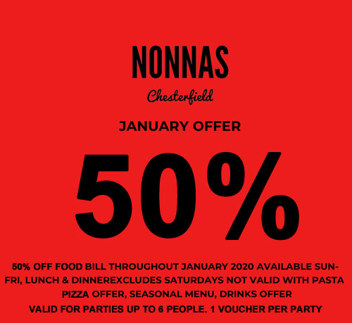 50% off your bill in January